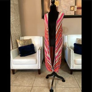 Beautiful chicos vest pink/ orange sz 2